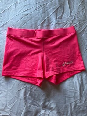 ASICS Women's Neon Pink Athletic Running Shorts